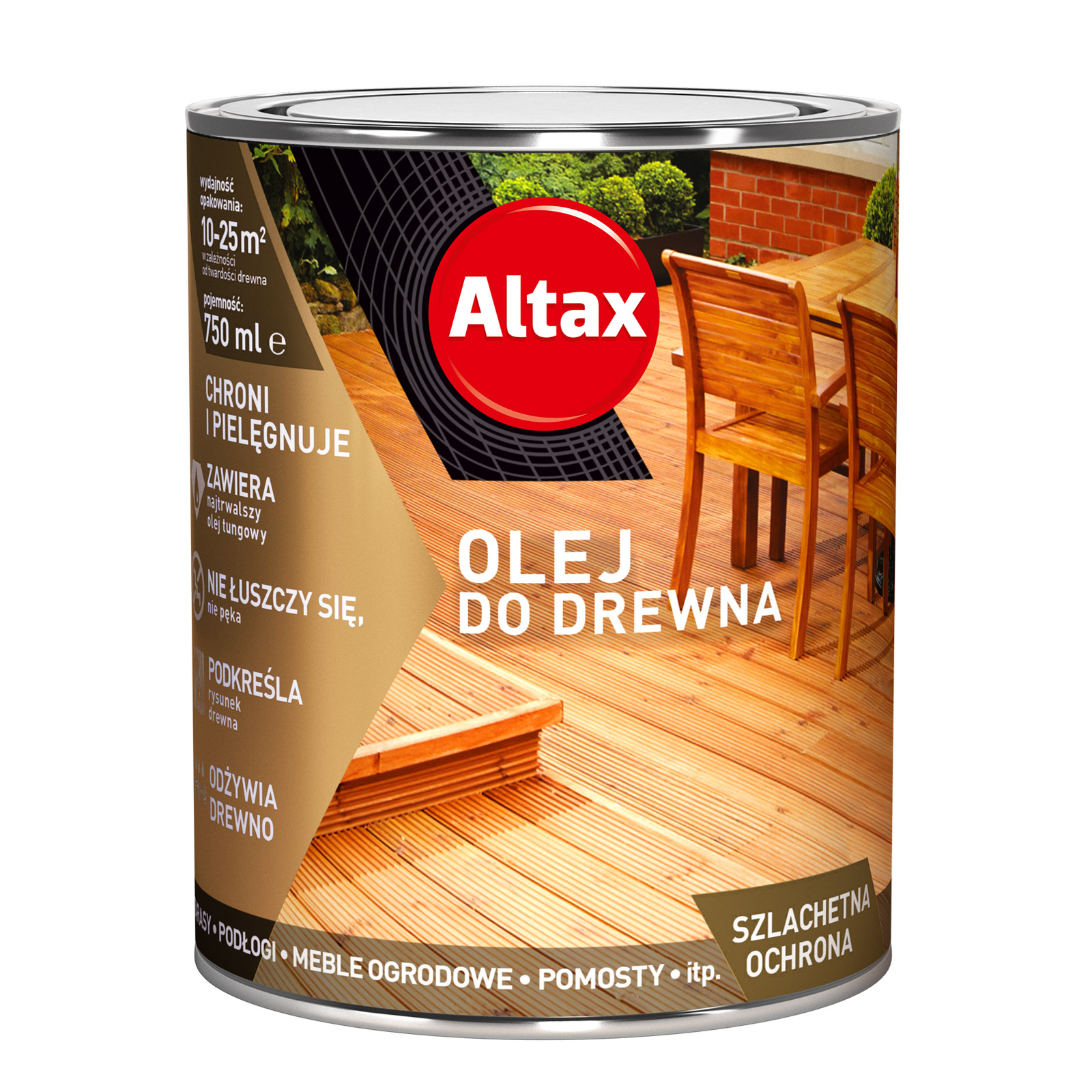 Altax – ხის ზეთი ტერასებისთვის – 750მლ — ლაქები, ზეთები და წებოები